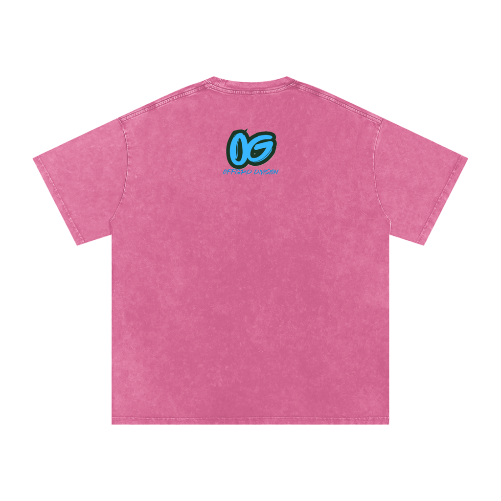 Snow Washed Oversized Cotton T-Shirt