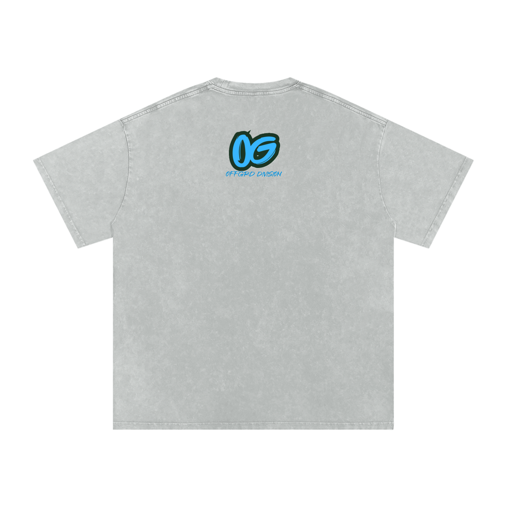 Snow Washed Oversized Cotton T-Shirt