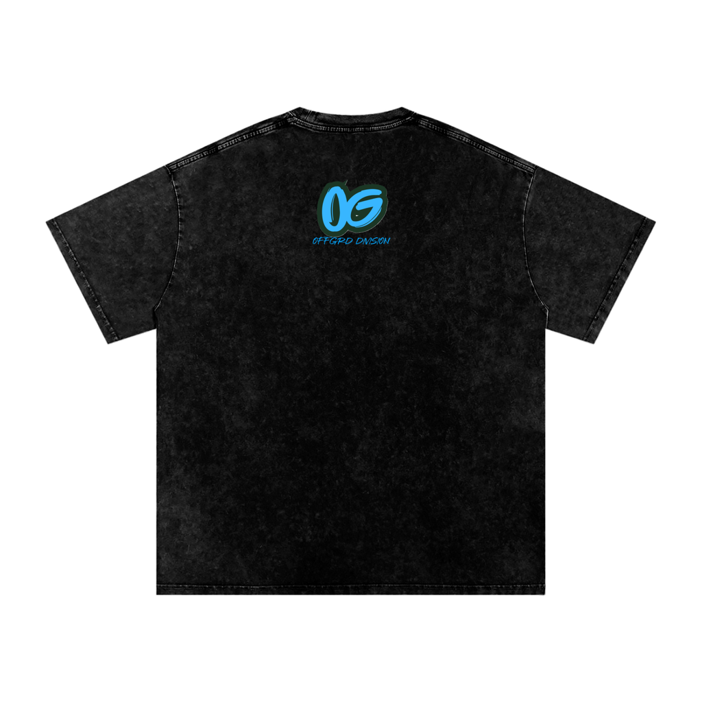 Snow Washed Oversized Cotton T-Shirt